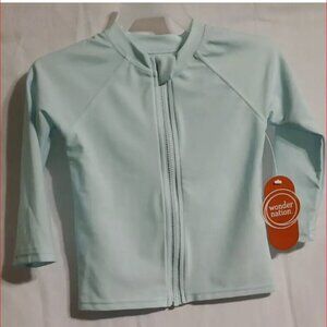 Wonder Nation Toddler's Lightweight Jacket 12M Aqua Polyester Blend NWT (CC12)